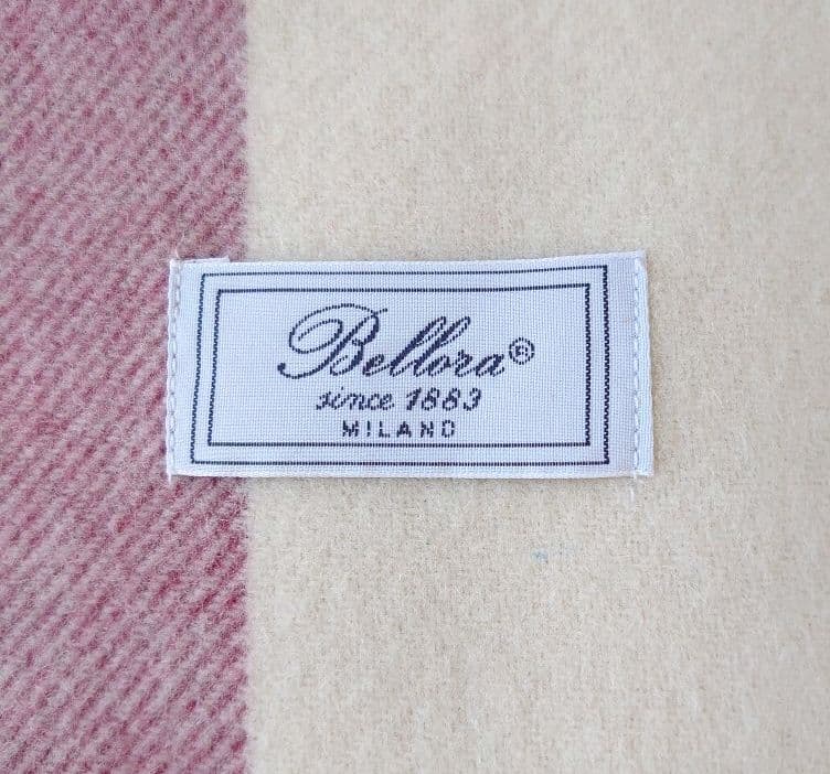 【Bellora ベローラ】＊新品＊ウール100％ スローケット ブランケット