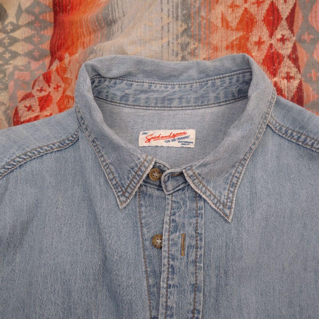 スピックアンドスパン　ライトオンスデニムシャツ