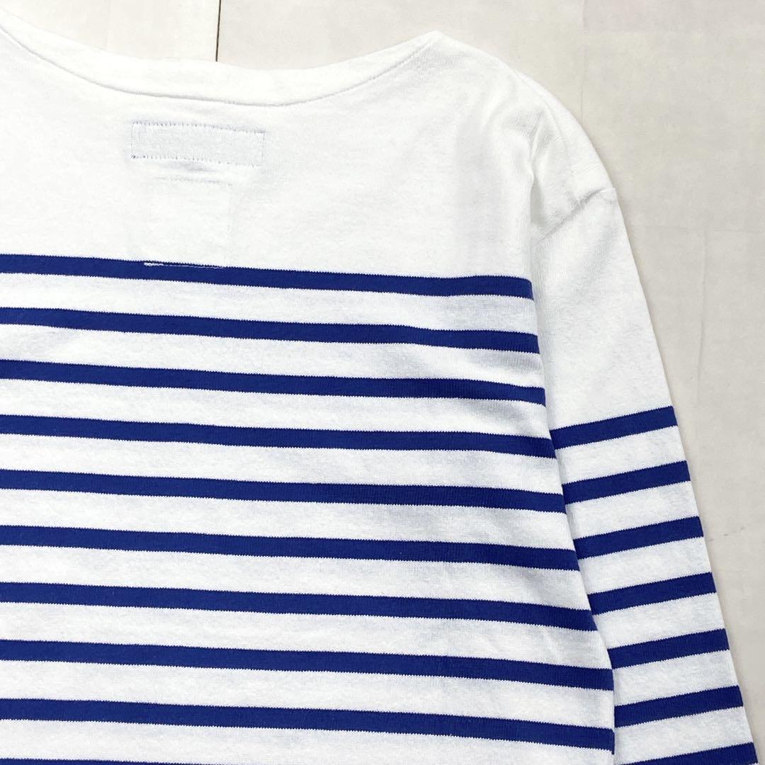 マディソンブルー ボーダー　ロンT バスクシャツ カットソー スリット