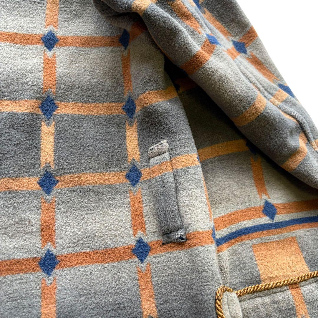 40〜50s ヴィンテージ ユーロ スモーキングコート ショールカラー ウール