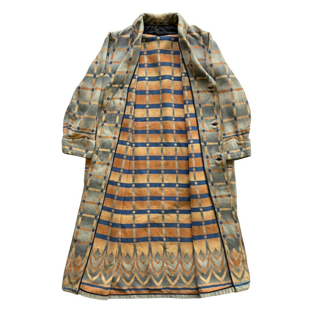 40〜50s ヴィンテージ ユーロ スモーキングコート ショールカラー ウール