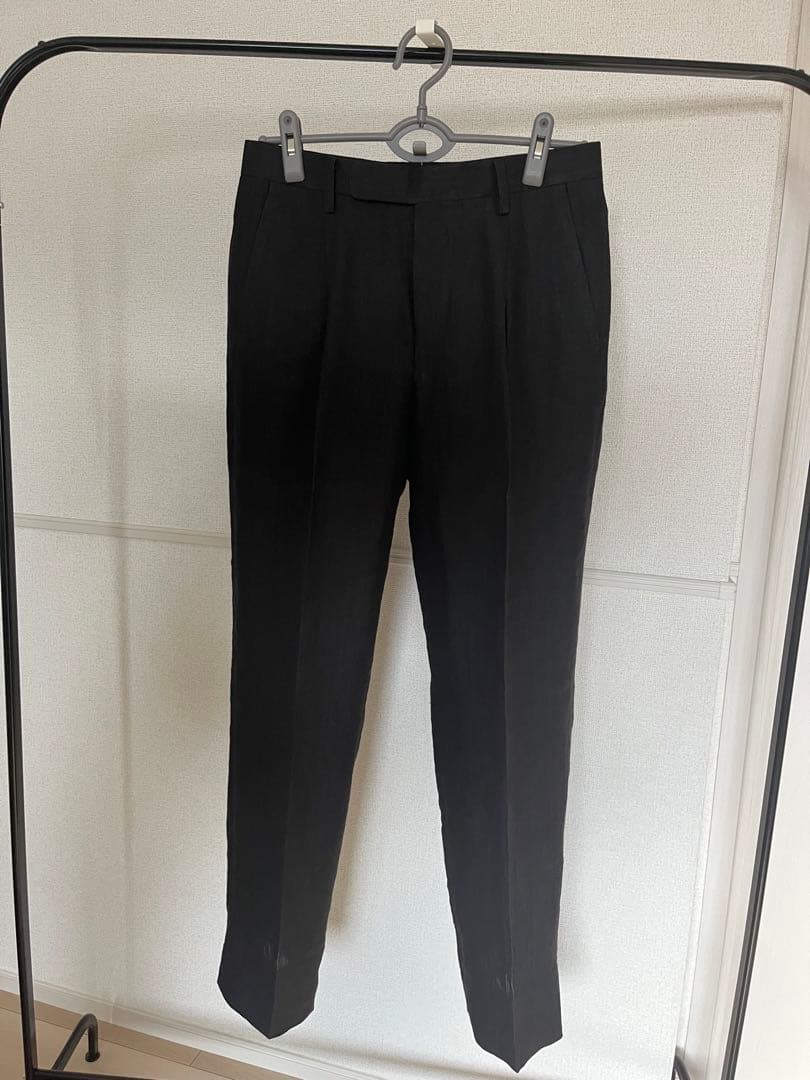 COMOLI リネン ダブルブレステッドスーツ