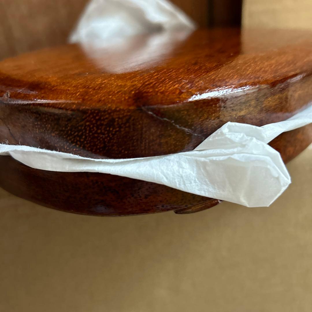 中国骨董大きめ端州石 【中国端渓麻子坑細工彫刻双鳳菊花図貴重紫端古硯】新品未使用