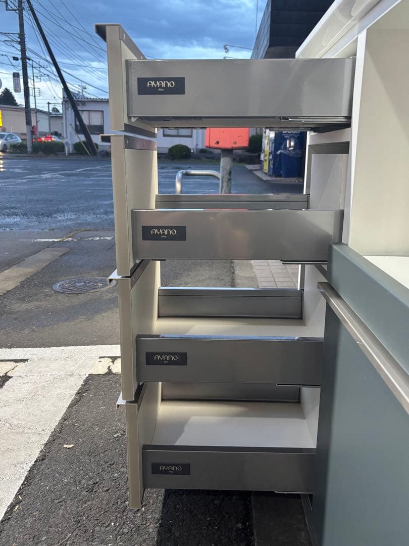 新品 AYANO 綾野製作所 キッチンボード カンビア ソフトクローズ付き