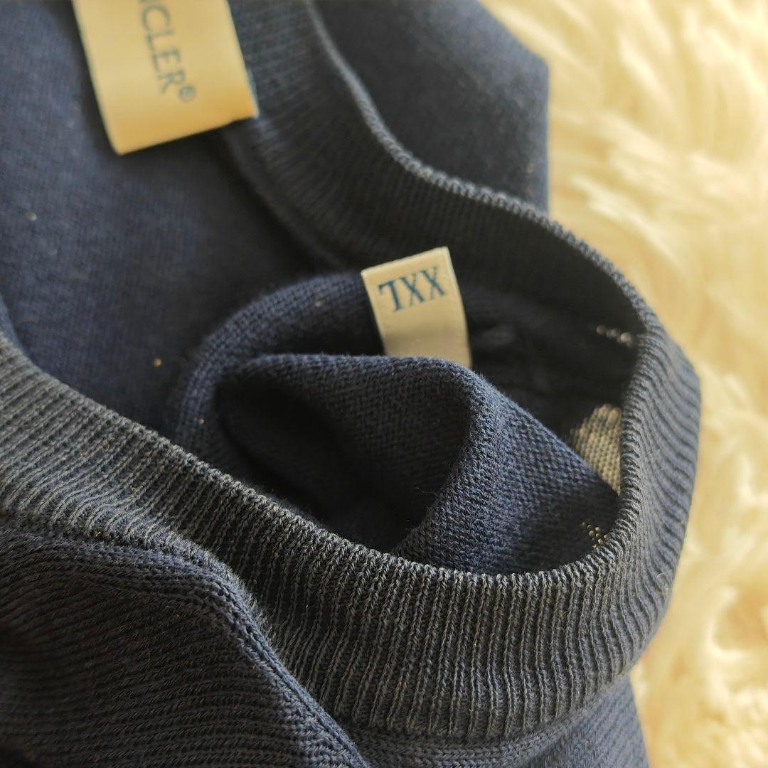 ☆美品☆MONCLER モンクレール ニット サイズXXL 紺 正規