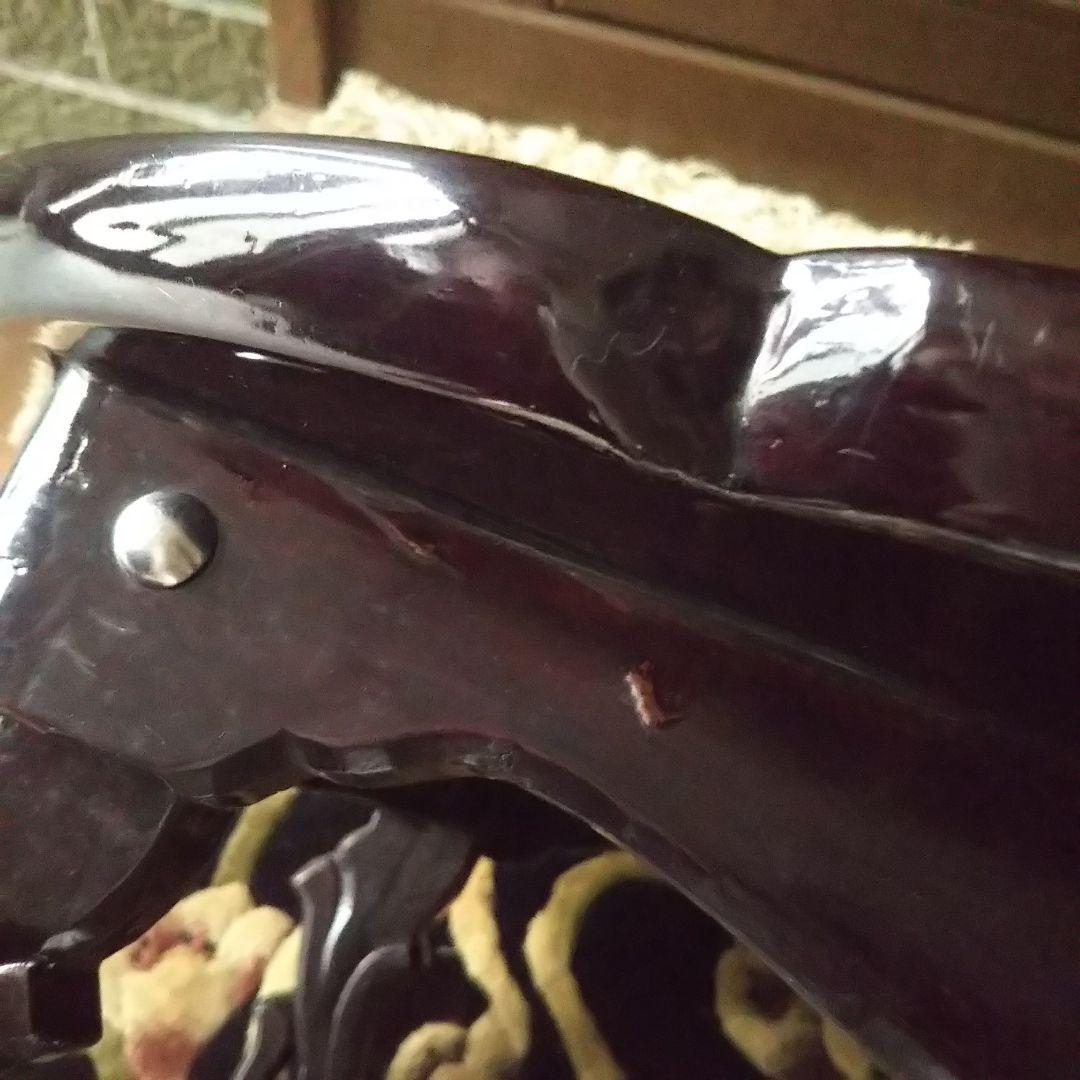 螺鈿細工家具☆折り畳み☆楕円形ローテーブル☆アンティーク