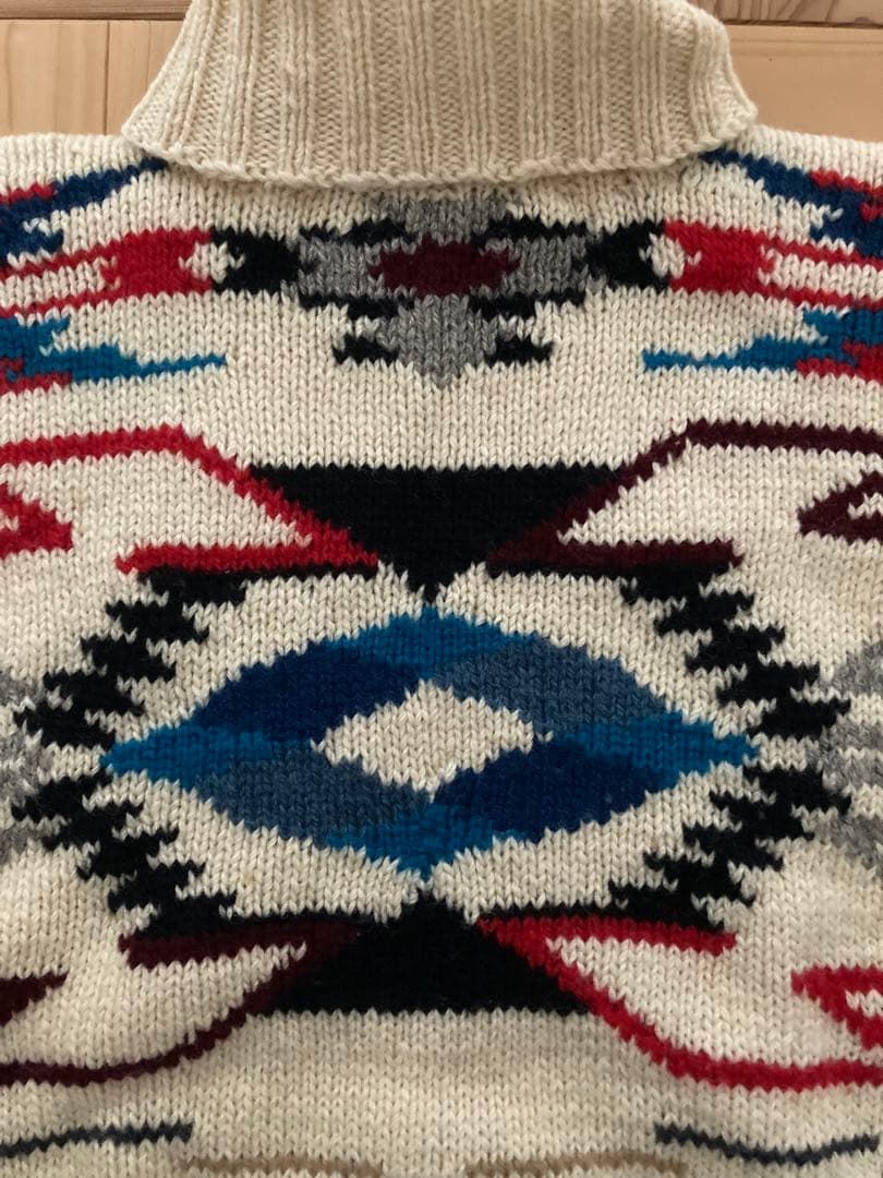 Ralph Lauren ラルフ M ハンドニット ネイティブ 古着 90s