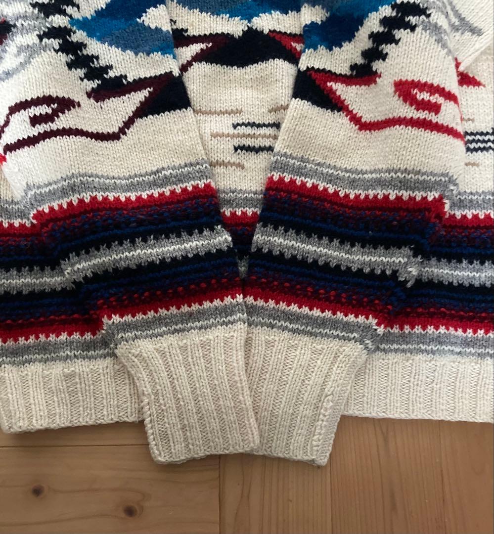 Ralph Lauren ラルフ M ハンドニット ネイティブ 古着 90s