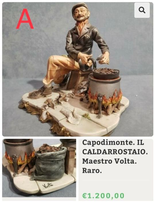 再お値下げ❗️カポディモンテ　アンティーク　レア　マエストロヴォルタ