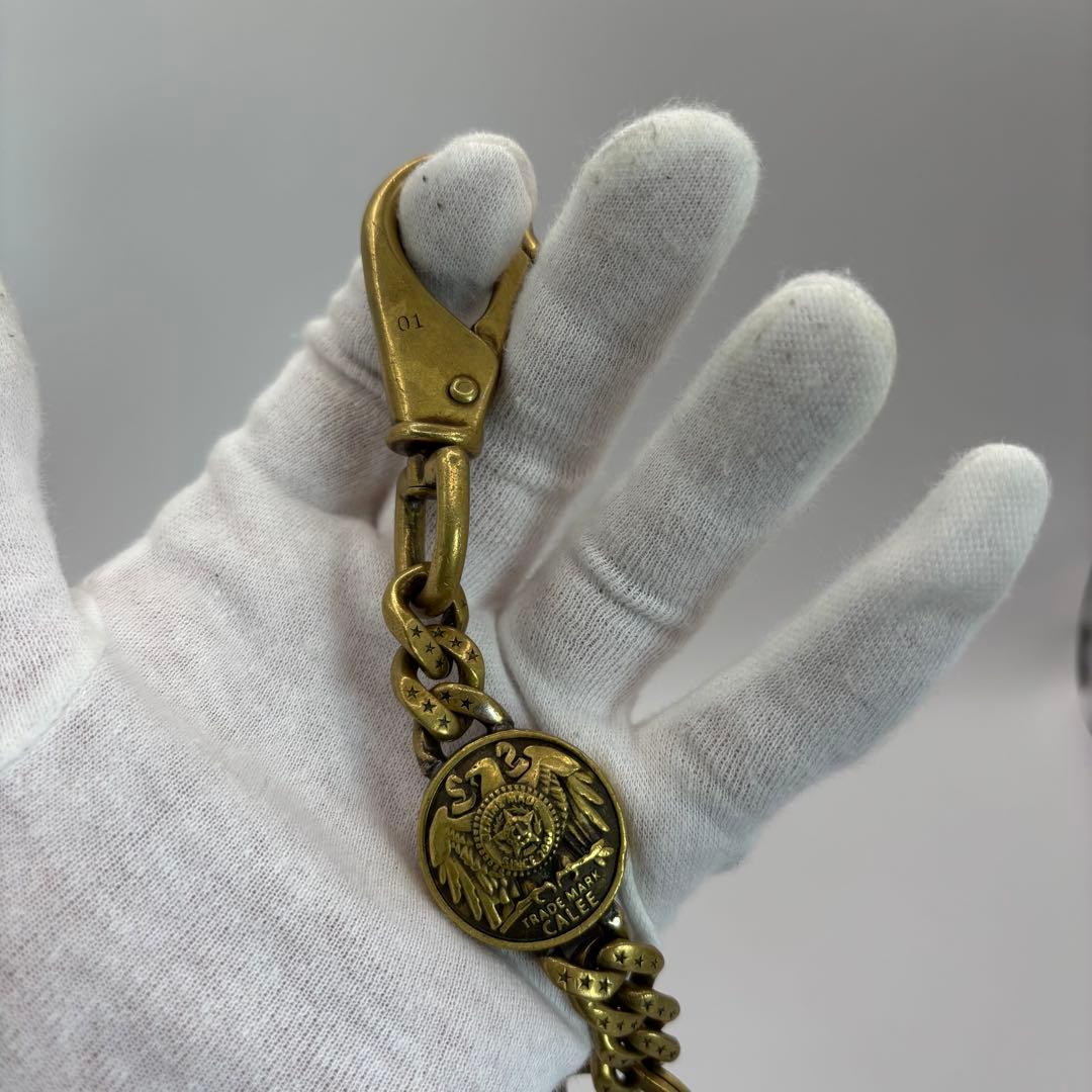 CALEE キーリング　concho key ring brass ゴールド
