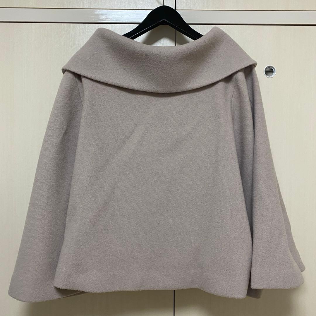 ノエラ スタンドカラー ポンチョコート ケープコート