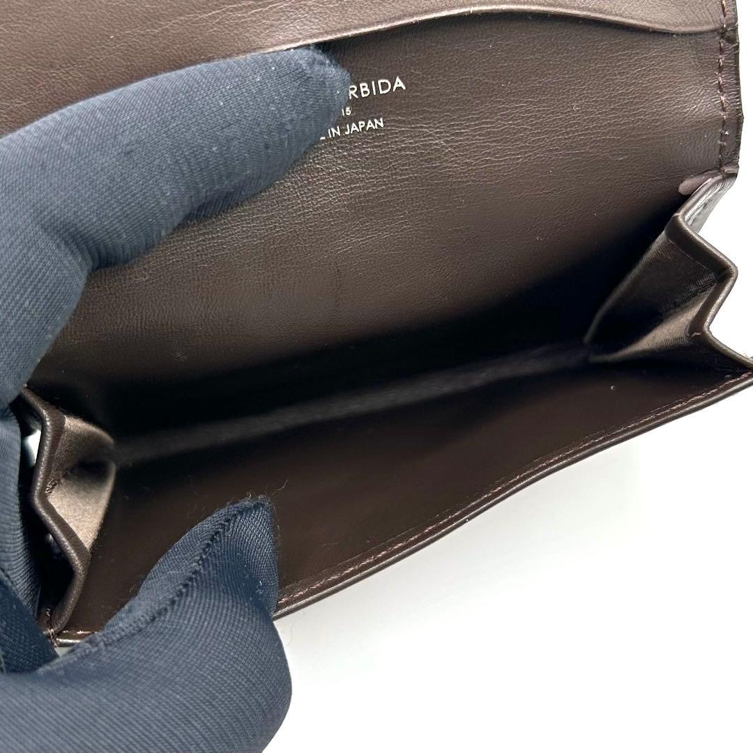 新品 未使用品✨ ペッレモルビダ　名刺入れ　クロコ型押し　リアルレザー