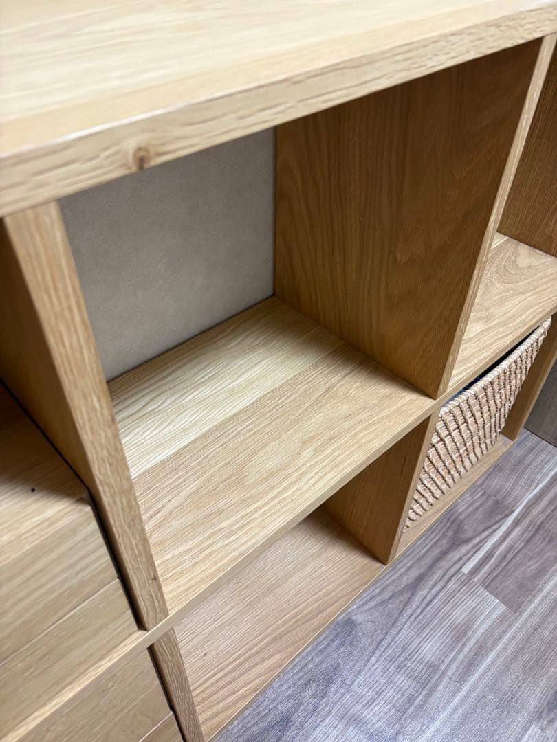 【期間限定価格】送料込み【無印良品】スタッキングシェルフ ３段×２列＋付属品