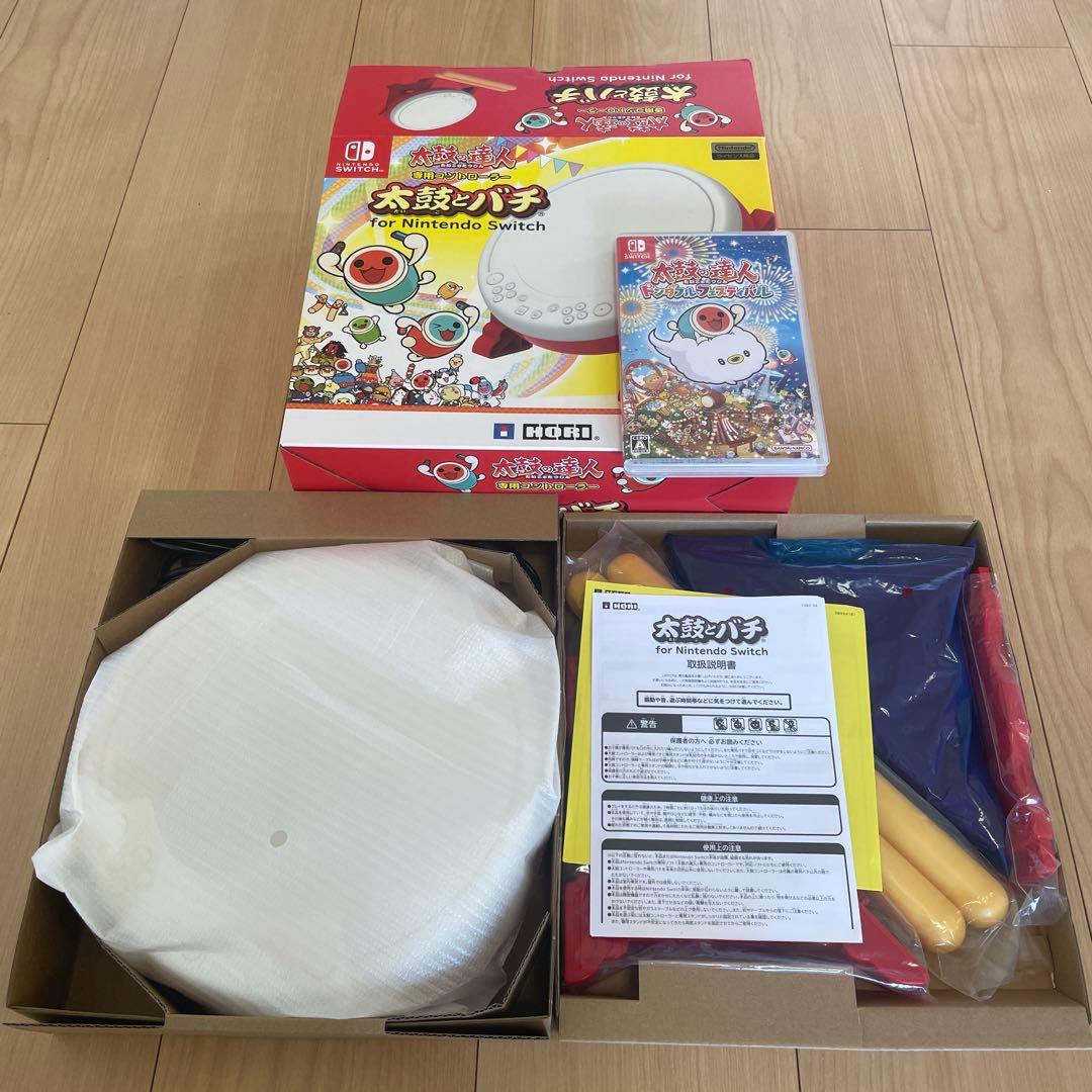 スイッチ　太鼓の達人　専用コントローラーとソフト　セット