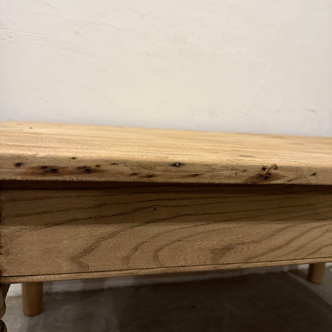 年末年始saleヴィンテージ　コーヒーテーブル　引き出し付き　剥離