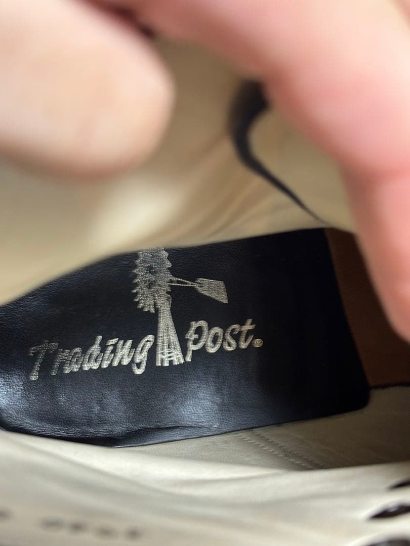 ブラックレザーブーツ キャップトゥ　30'sスタイル