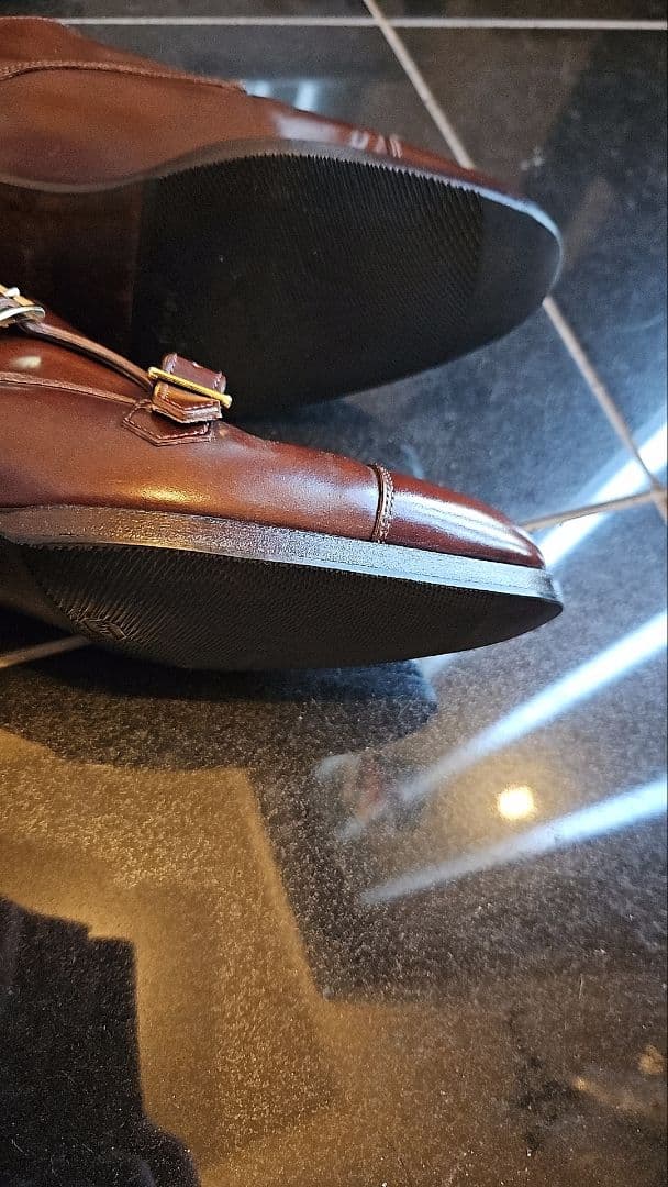 三陽山長　コードバン　 ダブルモンク