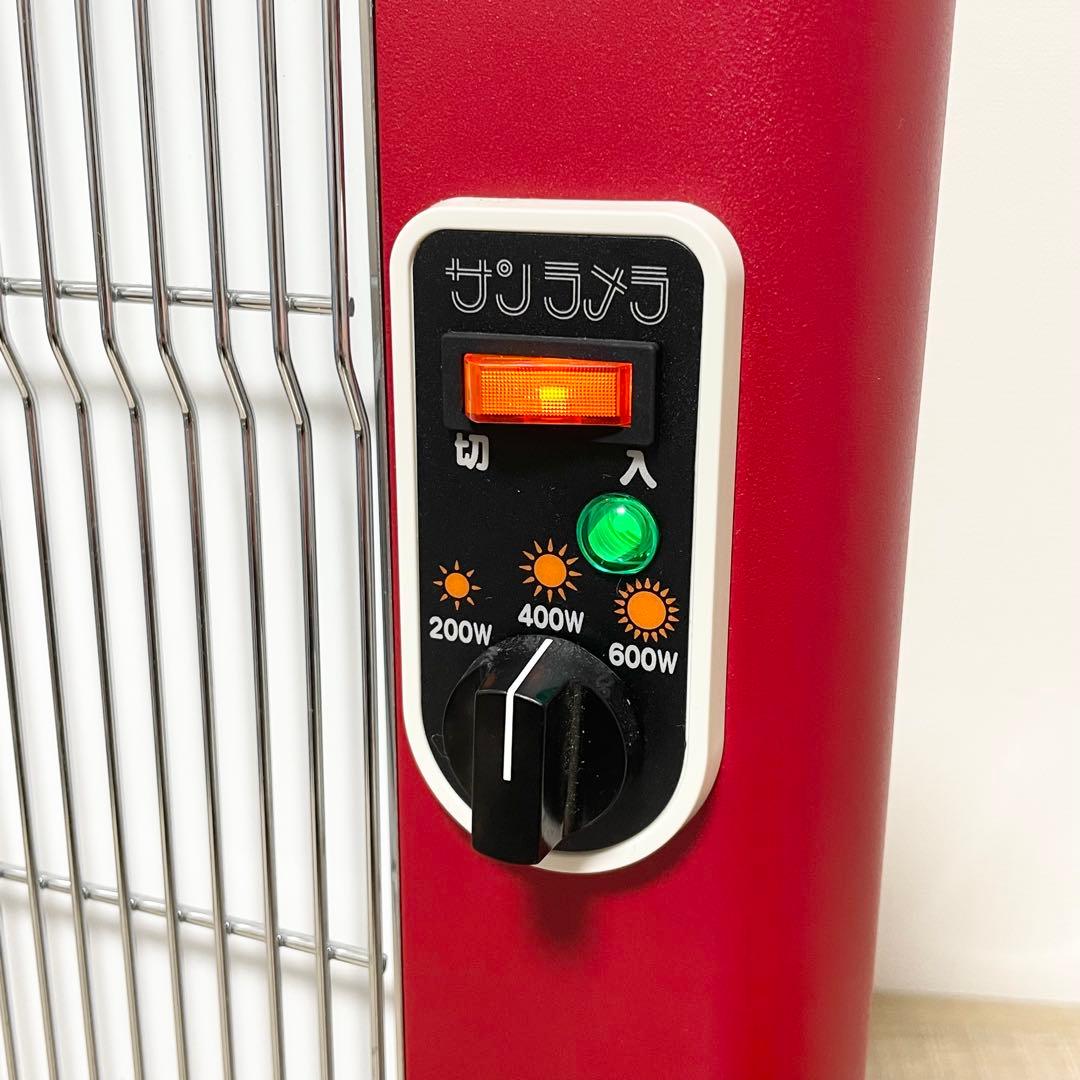 ★美品★ サンラメラ 遠赤外線 パネルヒーター 600W型 （062） レッド