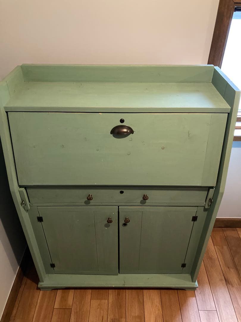 値段交渉可　ライティングビューロー　鍵付き　オーダーメイド