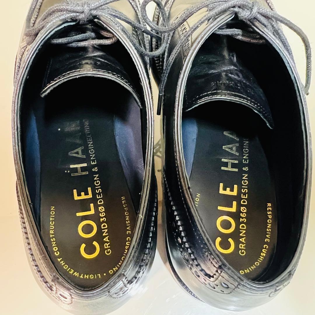 【数回使用程度】コールハーン ウイングチップ 黒 US8.5 定価46200円