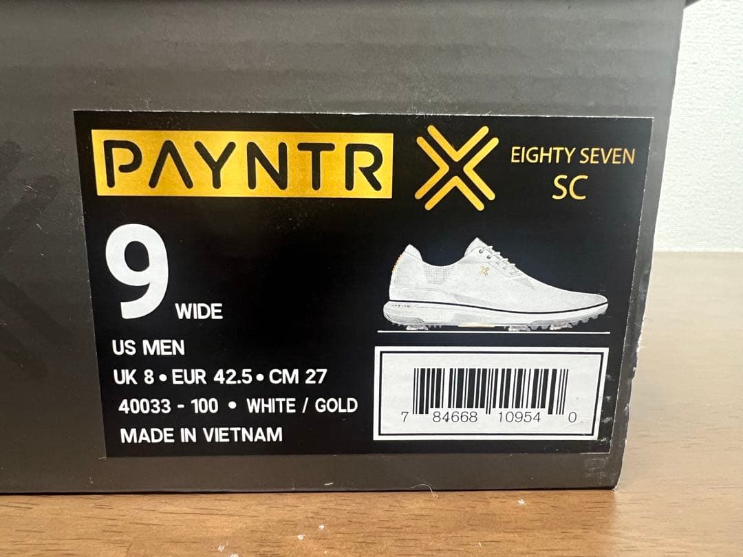 （新品）PAYNTR ゴルフシューズ 27センチ