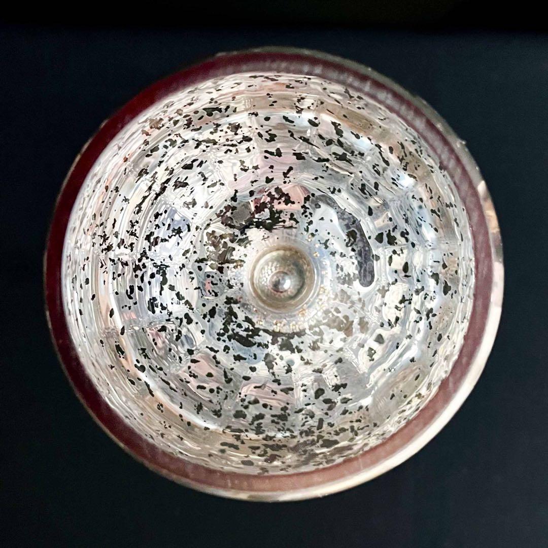 ★新品未使用★パリ発　アンティークゴールドとラインストーンのフラワーベース　L