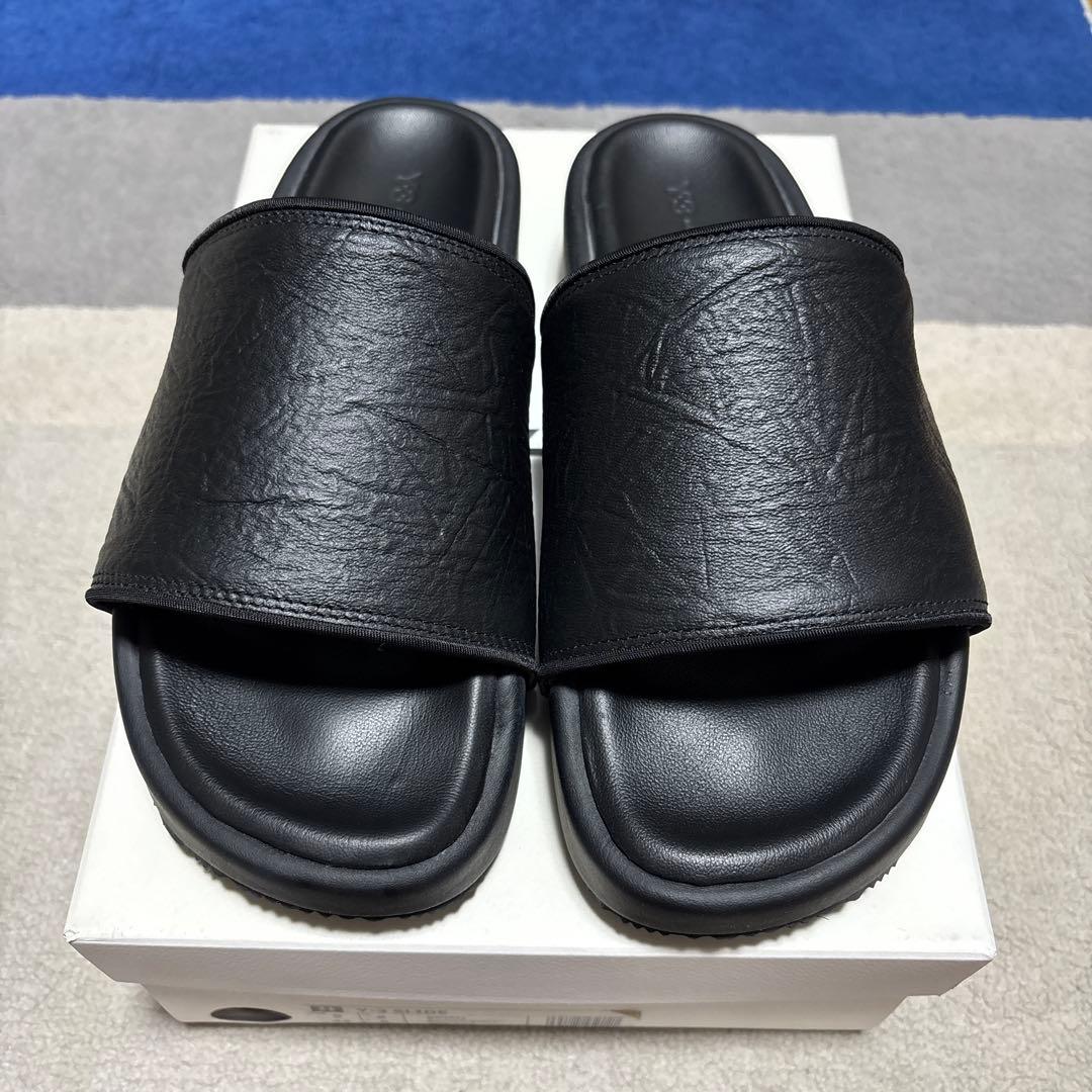Y3 ブラック スライドサンダル