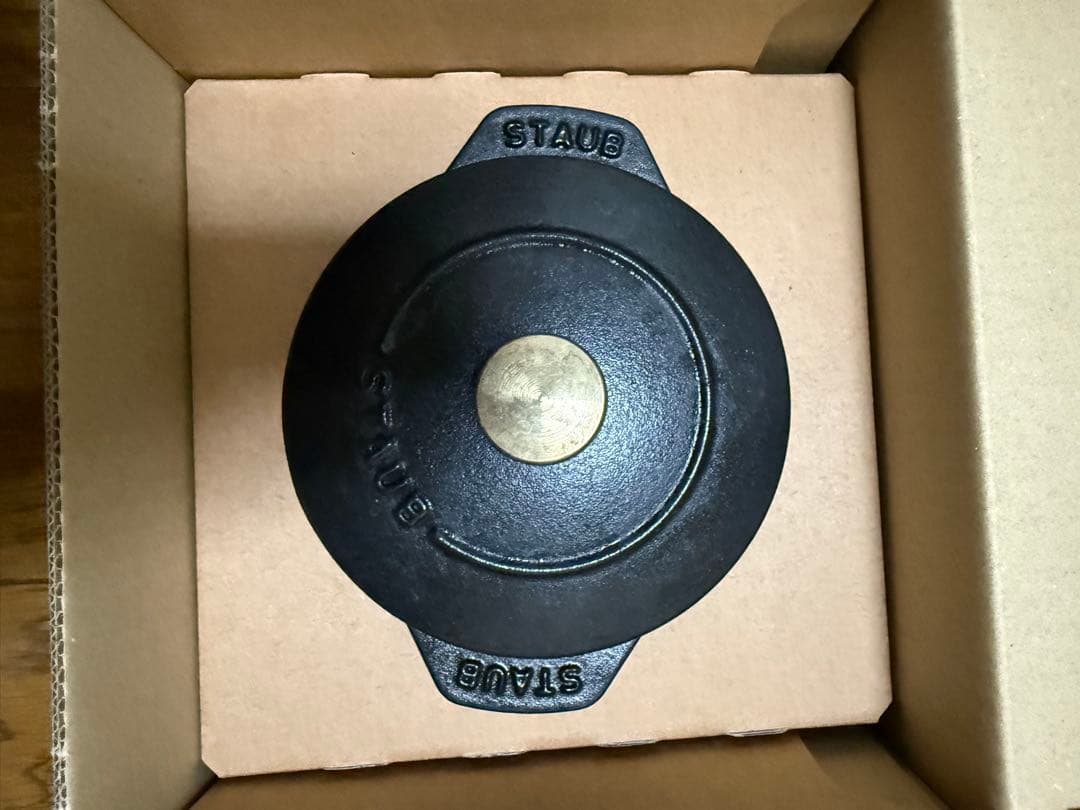 STAUB ラ ココット de GOHAN ブラック S 12cm