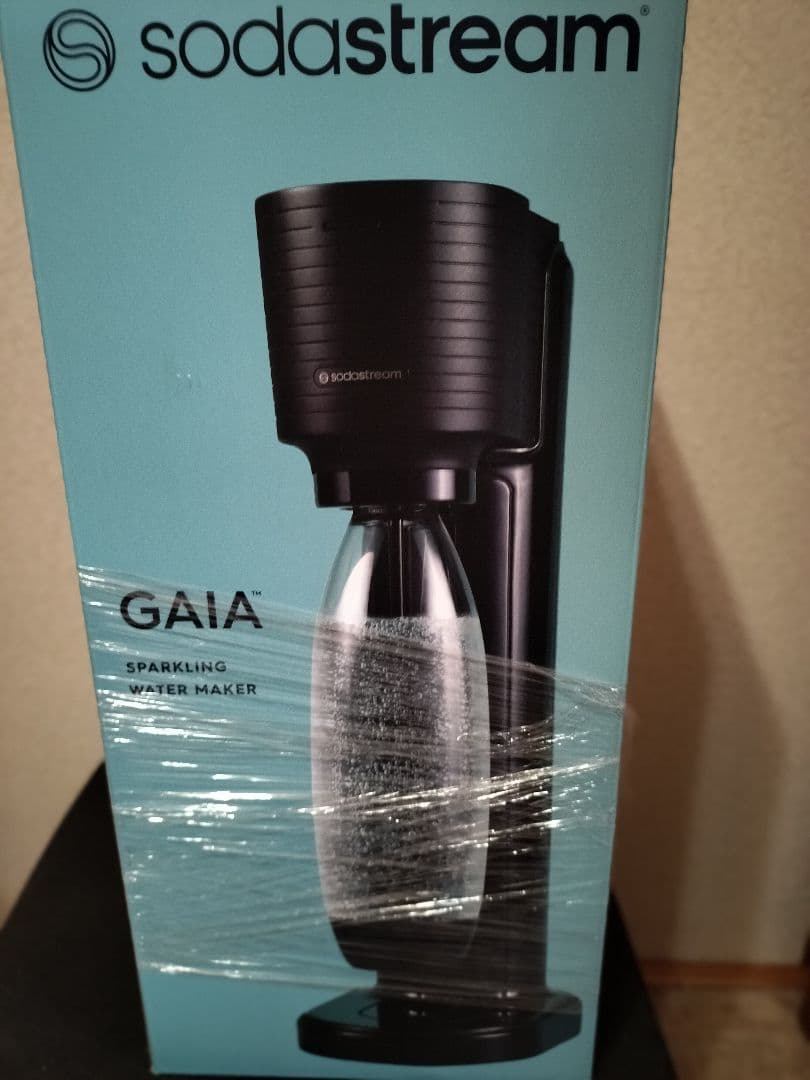 Sodastream GAIA 炭酸水メーカー 黒1L ボトル付きセット　未開封