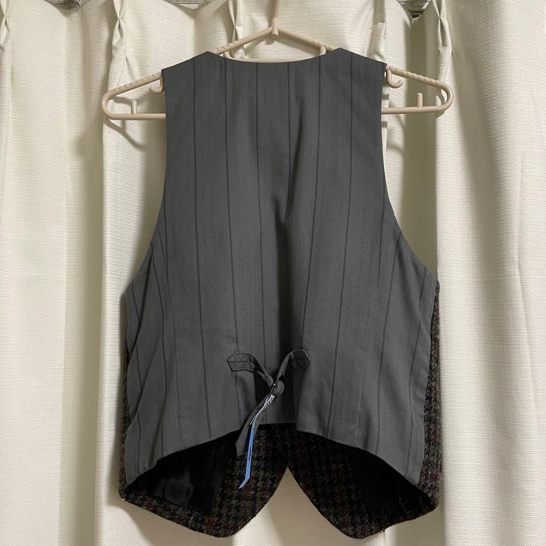 ハリスツイード　ジャケットベストセット　クリーニング済み　美品　日本製