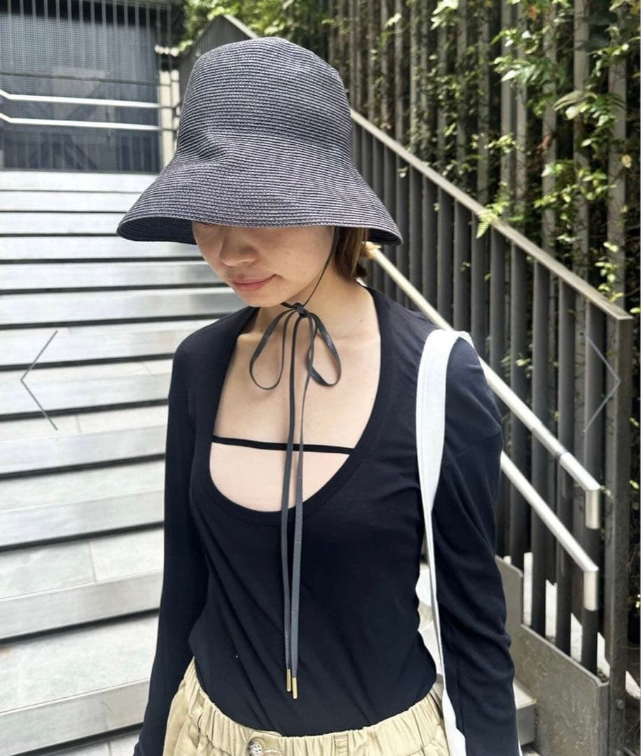 ENTWURFEIN エントワフェイン　バケットハット　黒