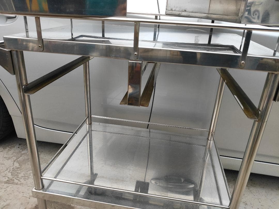 (配送設置込み)ステンレス/ワゴン☆回診車☆ドクターキャビネット