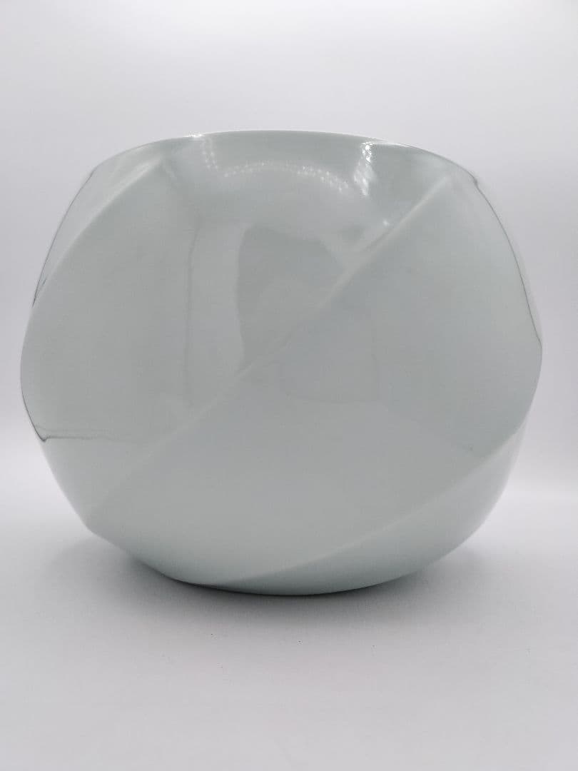 b47 水指 白磁 小川武雄 木箱 茶道具 古物 京都