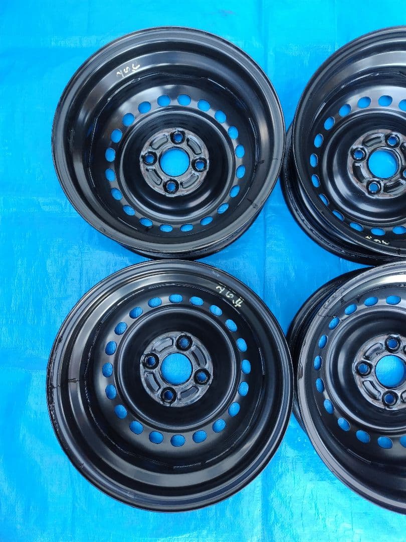 W*W様 スチールホイール4本、ホンダ純正、14インチ4.5J、4H-100㎜、