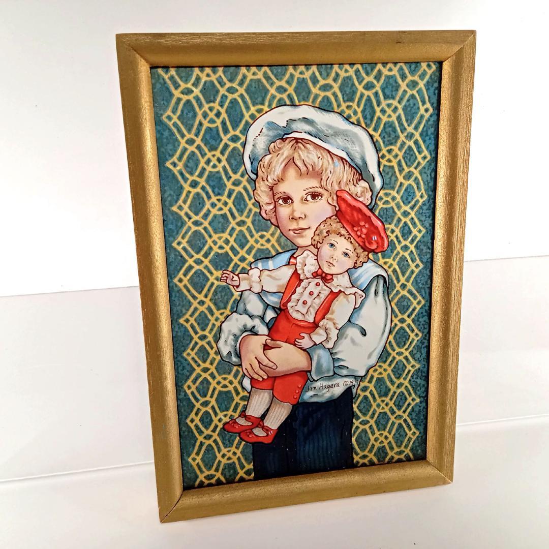 ジャン・ハガラ ステンドグラス 少年とお人形 ステファン グラスマスターズ社