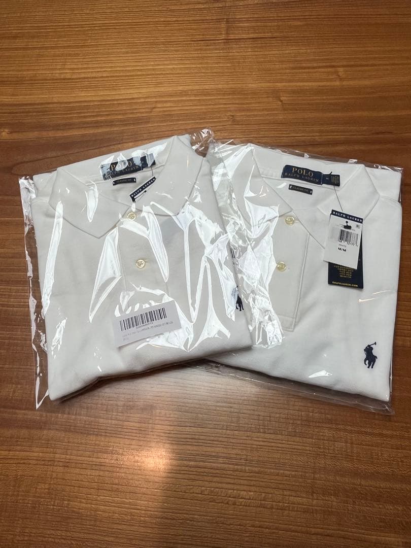 【新品】Polo Ralph Lauren ホワイトポロシャツ 2枚セット