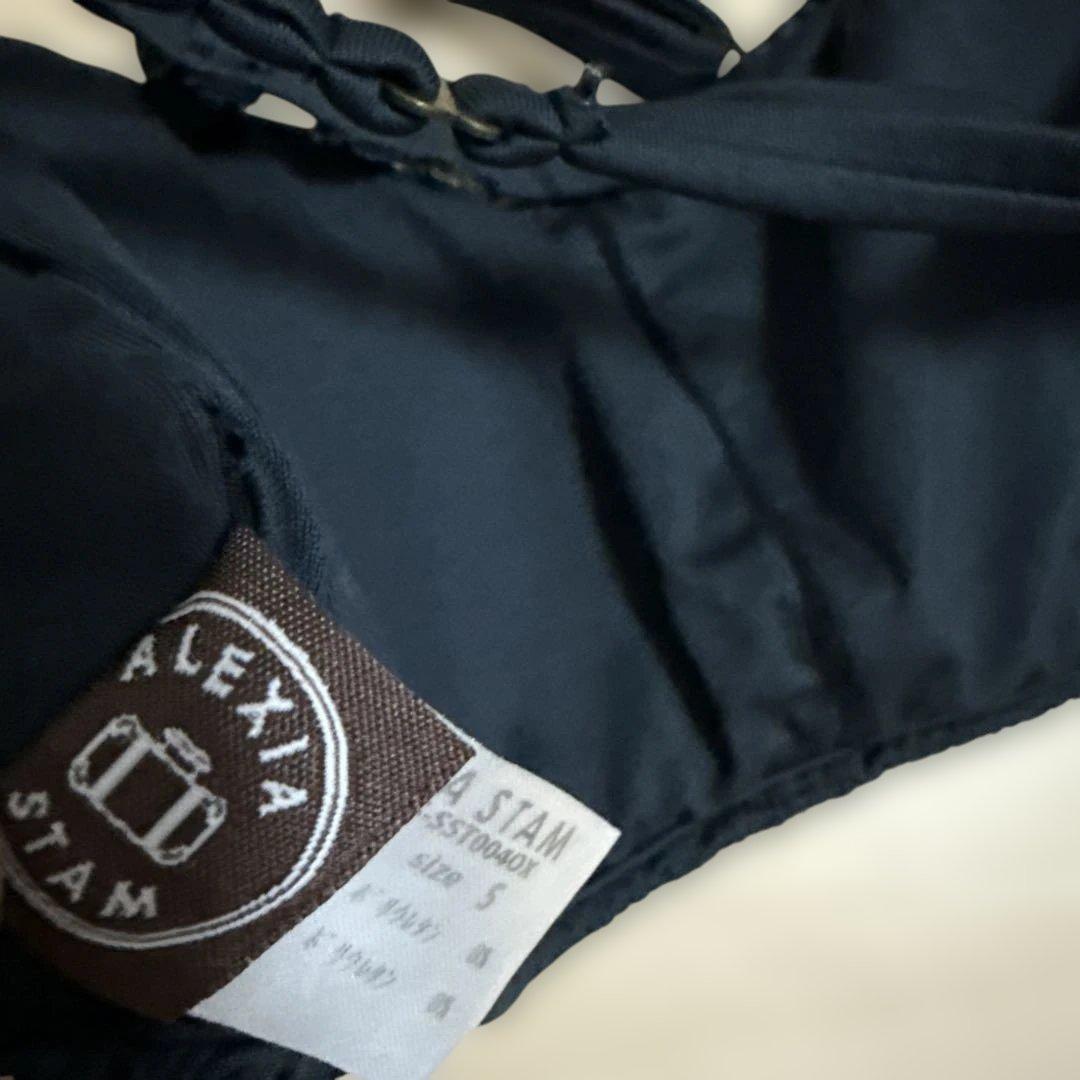 ALEXIA STAM ブラックビキニトップ S