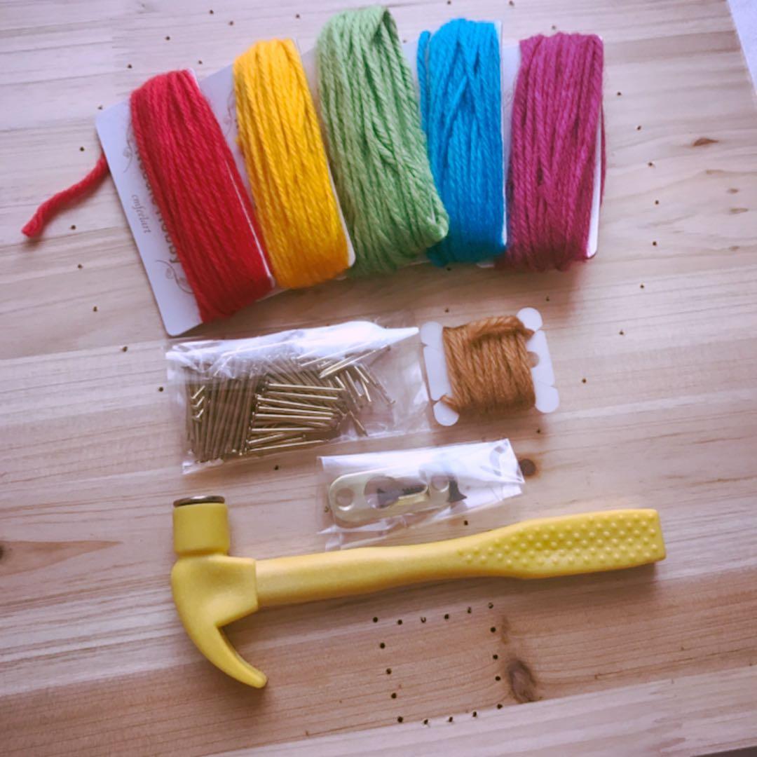 【新品】ストリングアート 製作キット 気球 string art