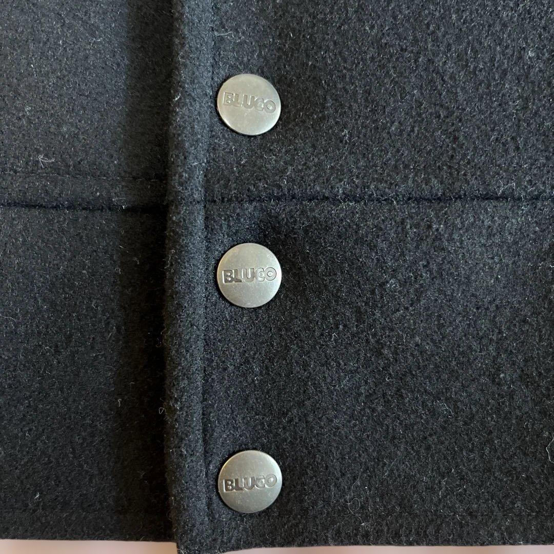 【BLUCO】 HEAVY MELTON PHARAOH COAT 黒 XL