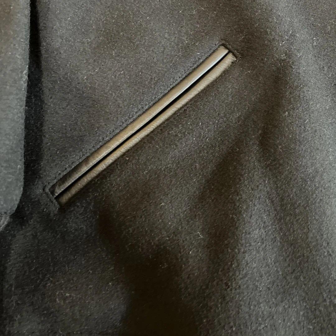 【BLUCO】 HEAVY MELTON PHARAOH COAT 黒 XL