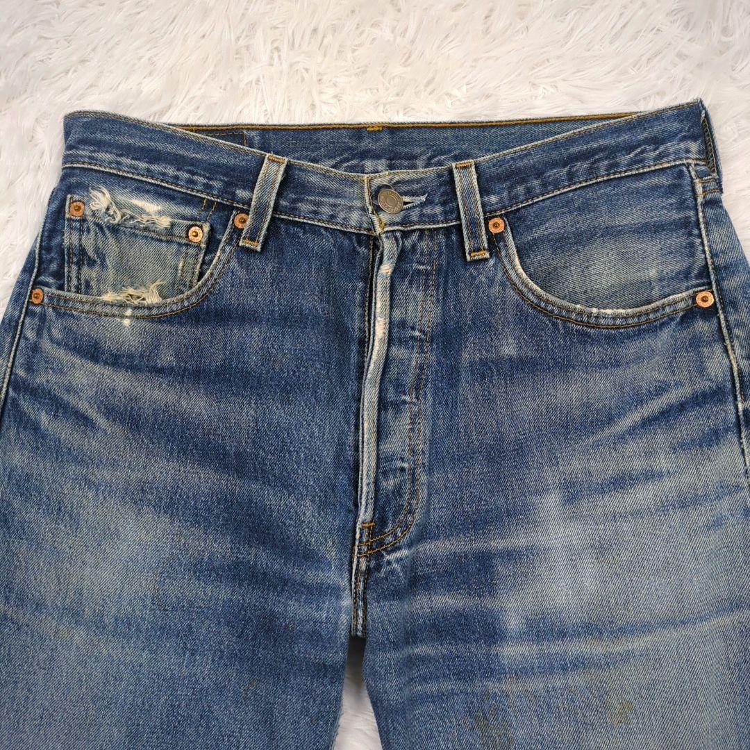 USA製【希少サイズ 32】リーバイス　501　デニムパンツ　553工場