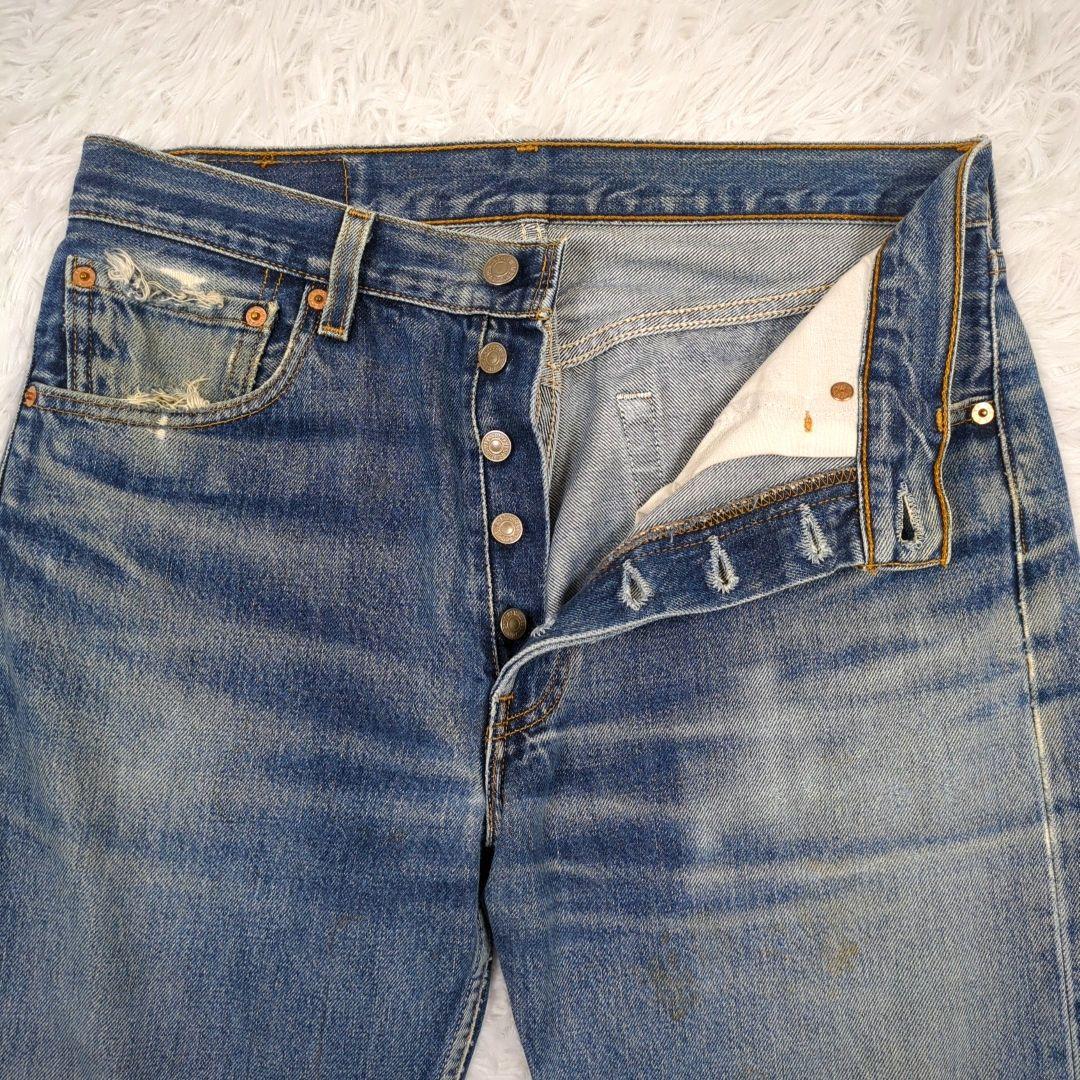USA製【希少サイズ 32】リーバイス　501　デニムパンツ　553工場