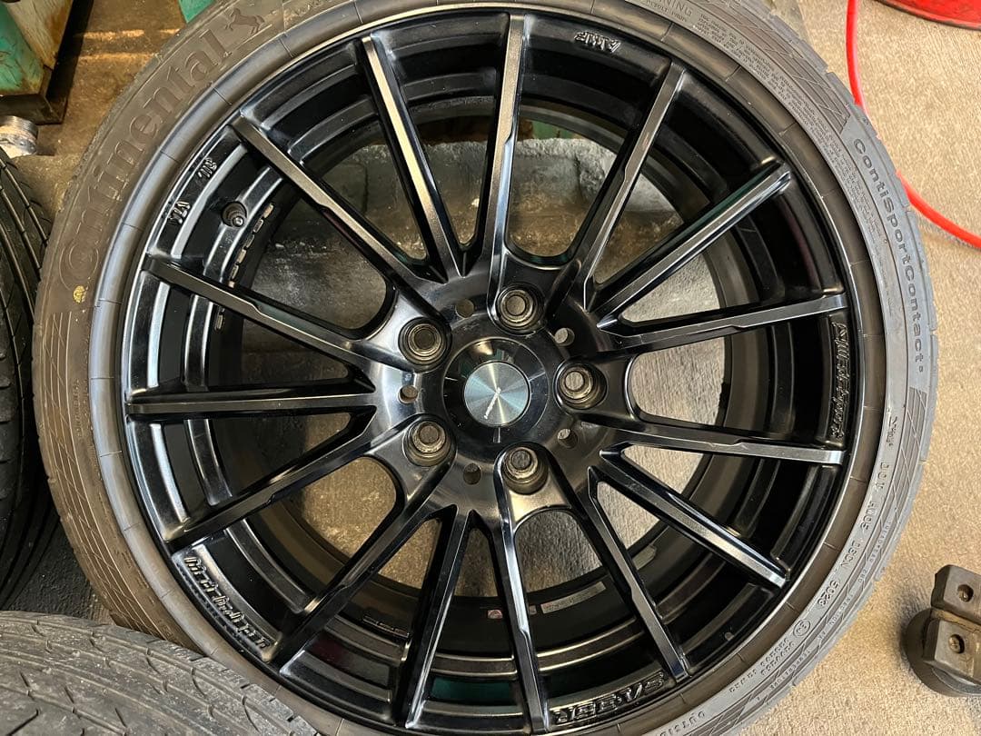 weds sa-35r 17インチタイヤホイールセット4本　塗装品