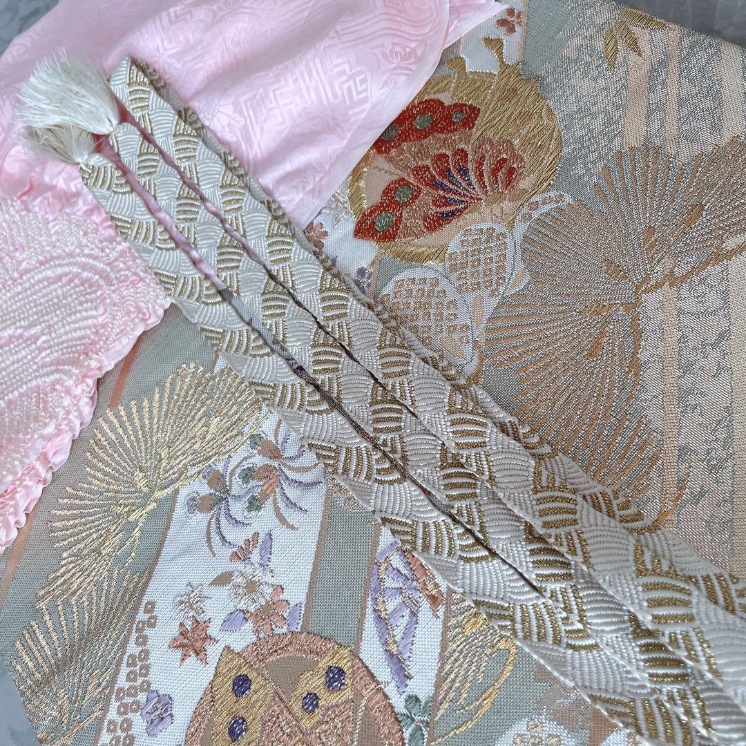 訪問着　フルセット　花ぐるま　金彩加工　華やか　入学式　卒業式　着物　I8