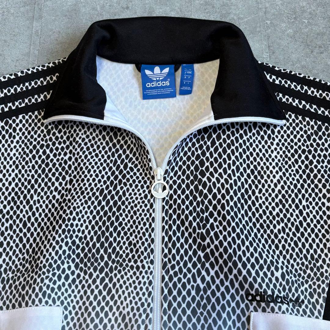 【未使用品】オールド アディダス トラックジャケット レプタイル柄 L ジャージ