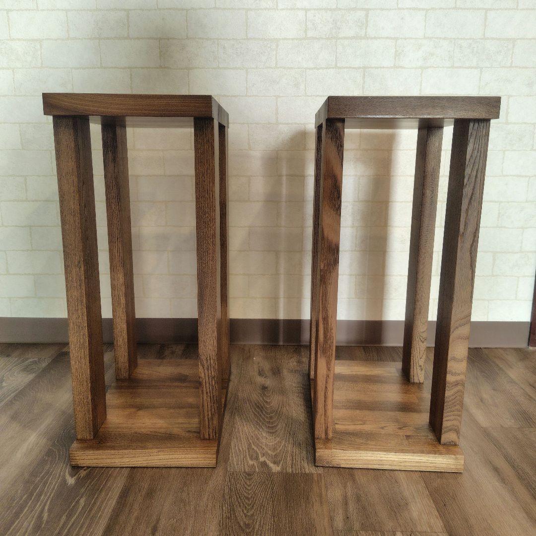 木製 スピーカースタンド (2脚) 高490mm×幅200mm×奥行295mm