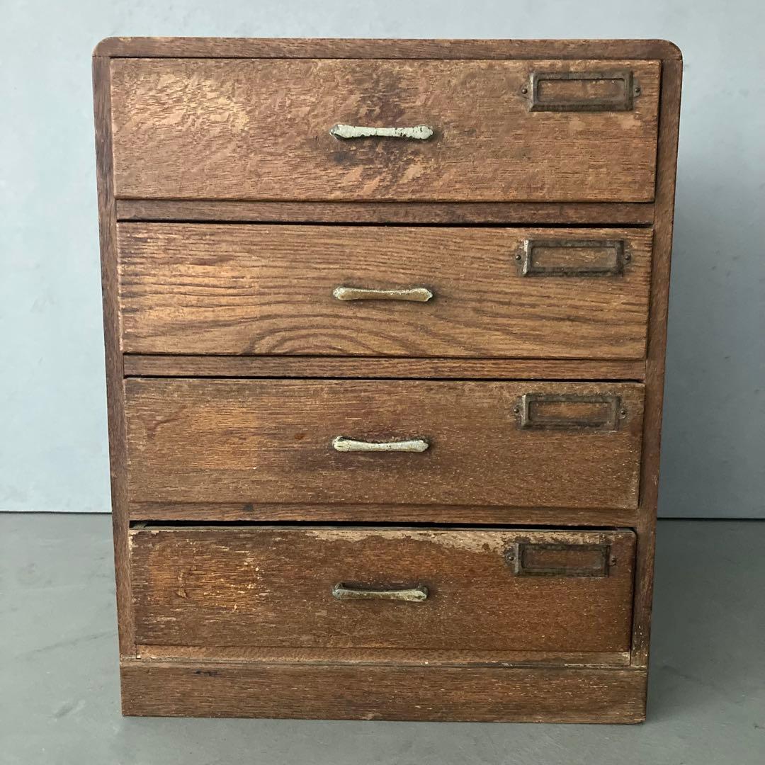古家具 古道具 木製 小引き出し 小物入れ 収納 ヴィンテージ家具