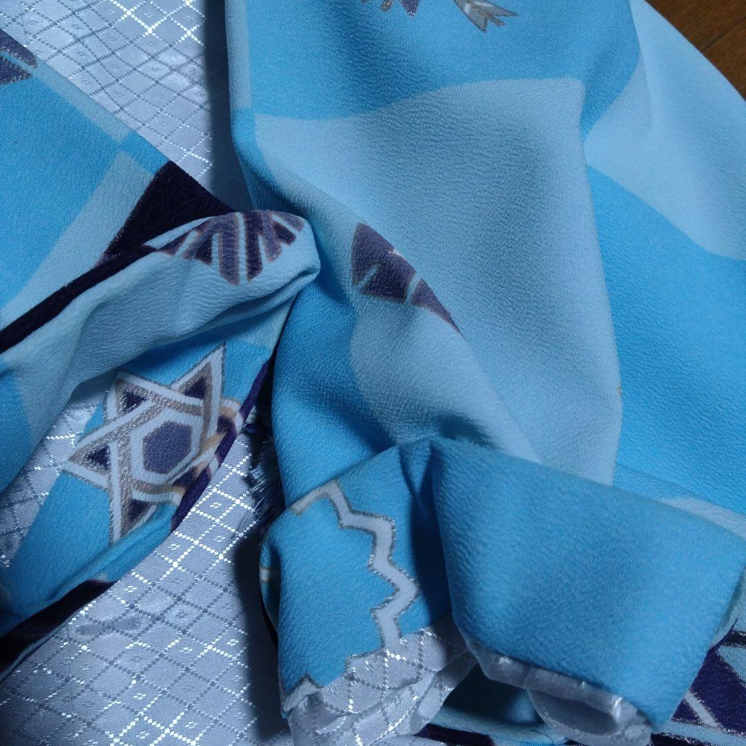 五歳★式部浪漫★水色市松羽織★袴★長着★小物★雪駄