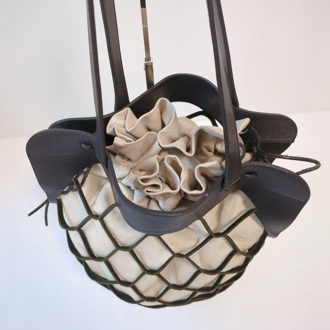 【希少】Y's KAYO NAKAMURA ヨウジヤマモト　カゴバッグ　レザー