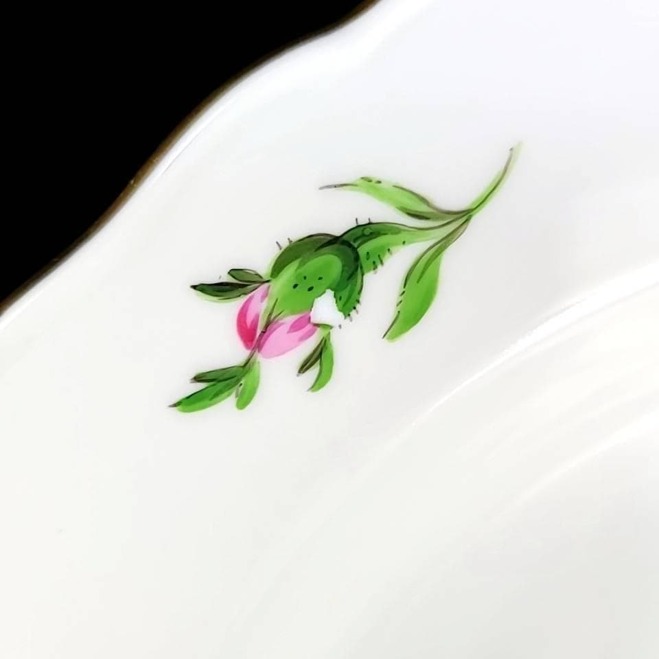 ＊良品＊マイセン　ピンクローズ　モスローズ　ディーププレート　深皿　6枚 1